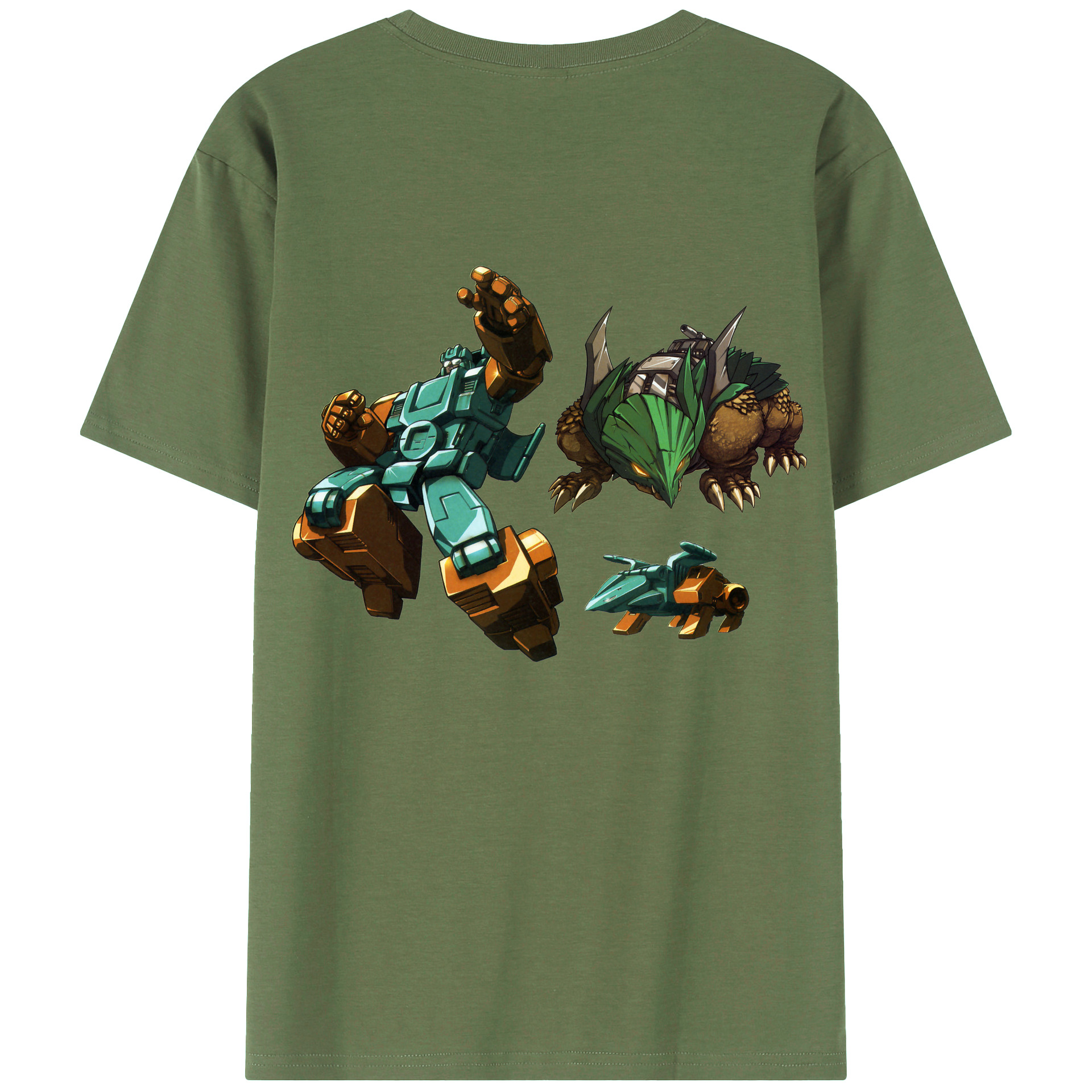 （画像用）  綿100％ メンズ半袖Tシャツ（バックプリント） 通気性
